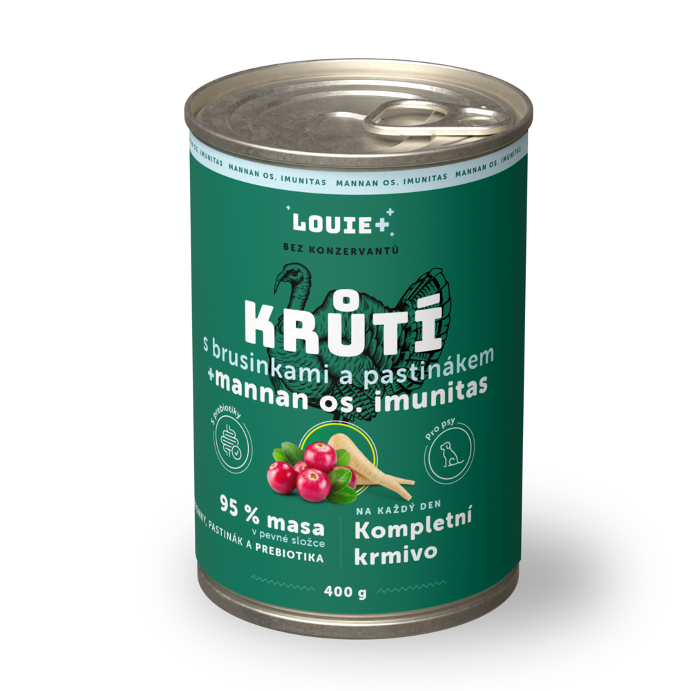 Krůtí s brusinkami, pastinákem + prebiotika 400 g