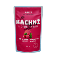 Kachní kapsička s brusinkami 300 g – LOUIE kompletní krmivo pro psy