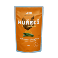 Kuřecí kapsička s cuketou 150g – LOUIE kompletní krmivo pro psy