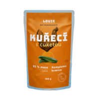 Kuřecí kapsička s cuketou 300 g – LOUIE kompletní krmivo pro psy